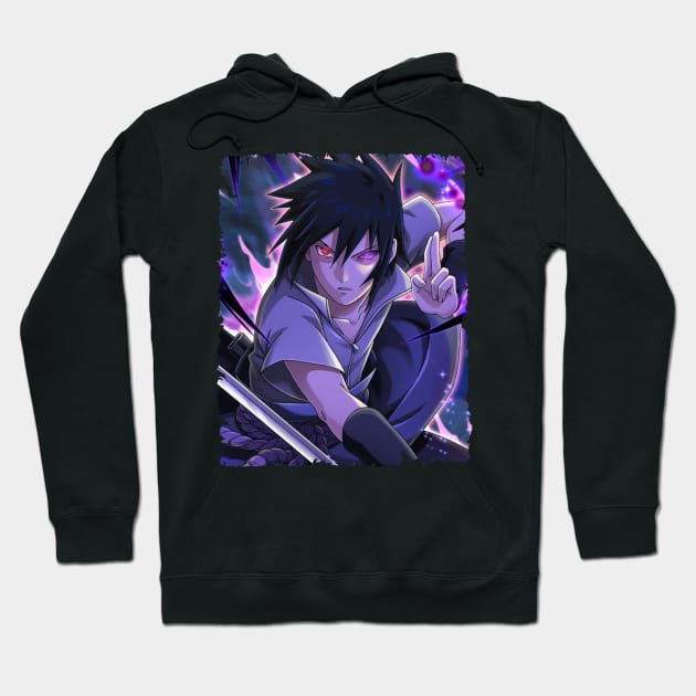 SASUKE UCHIHA MERCH VTG Hoodie by xsmilexstd